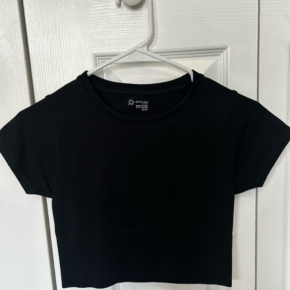 OFFLINE Aerie Seamless Cropped T-Shirt